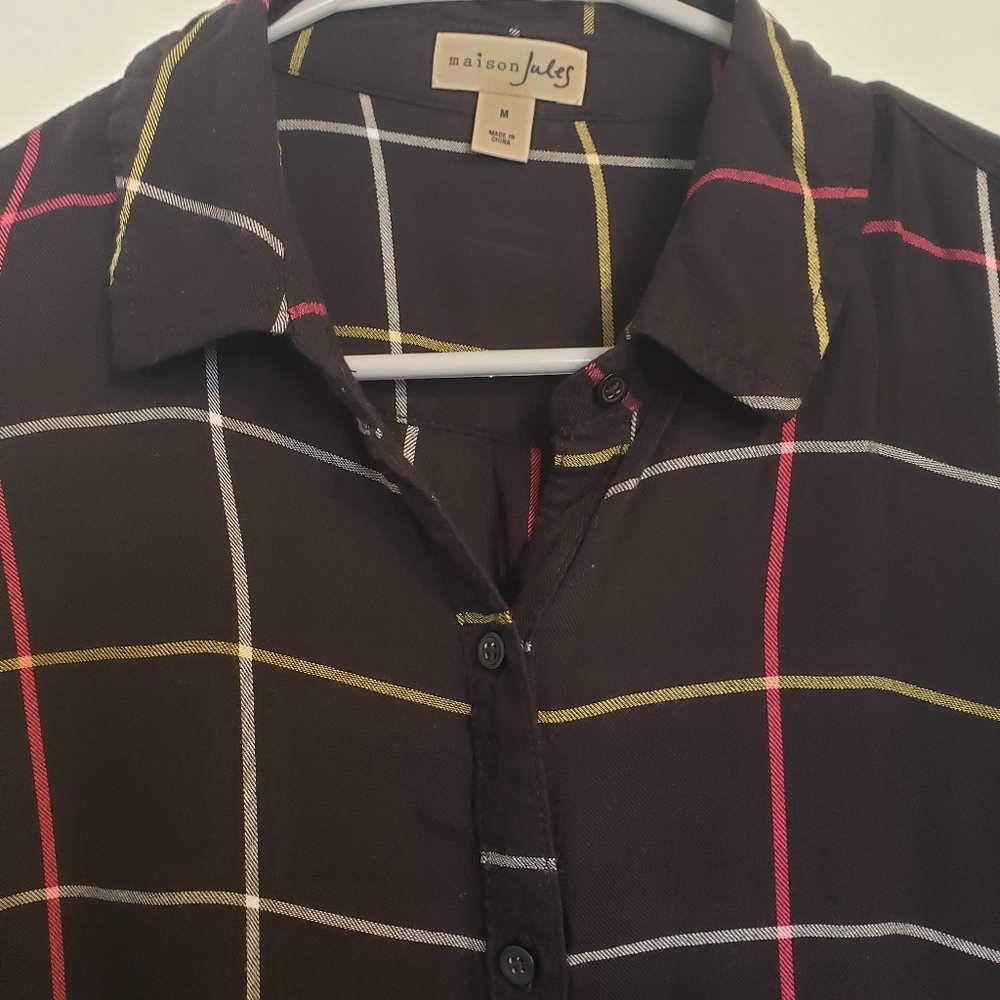 Maison Jules Printed Button Down Top - image 7